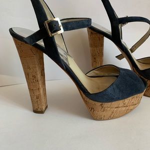 MICHAEL Michael Kors Suede Lucia Platform Sandal 8
